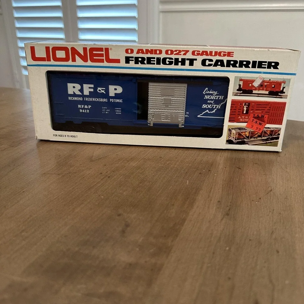 Vintage Lionel RF&P Box Car 6-9412 O 027 Gauge Freight Carrier Richmond Potomac
